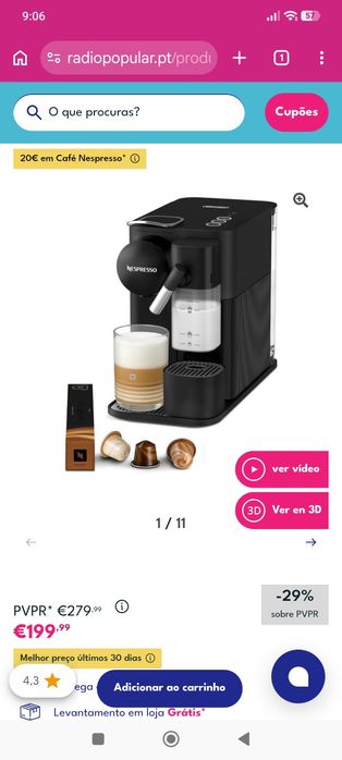 Máquina de café Nespresso