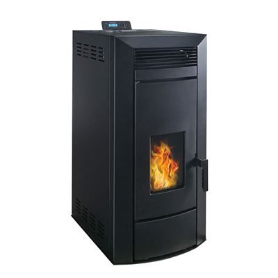 Salamandra a Pellets Hidráulico Sannover Anita | 21 kW | Preto