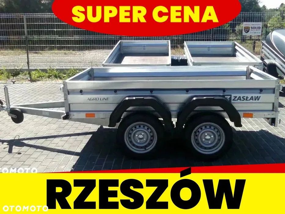 Zaslaw AGRO Line 265T XL 2osie Alu  Przyczepa Zasław Agro 265T XL 2osie 265x131cm MOCNA Alu