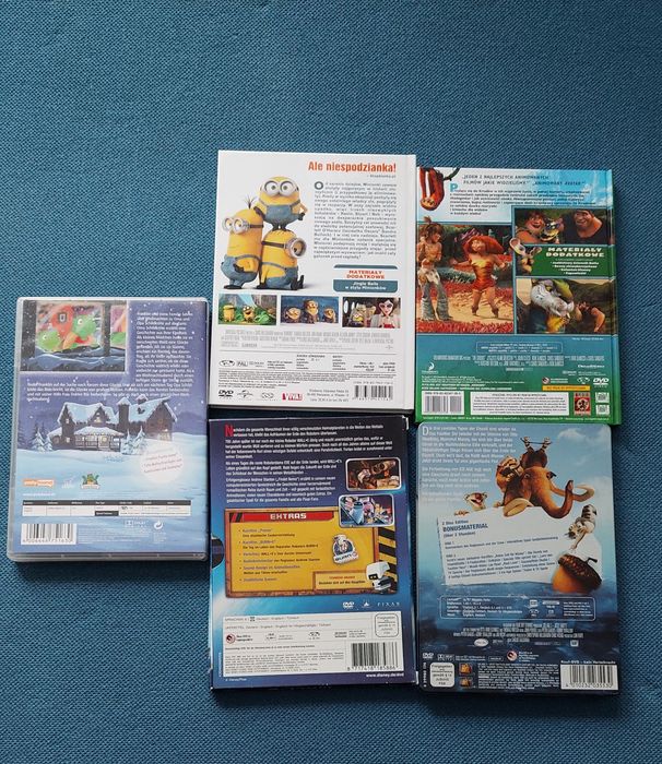 Bajki dvd: Minionki, Krudowie,ice Age 2, Wall E, Franklin