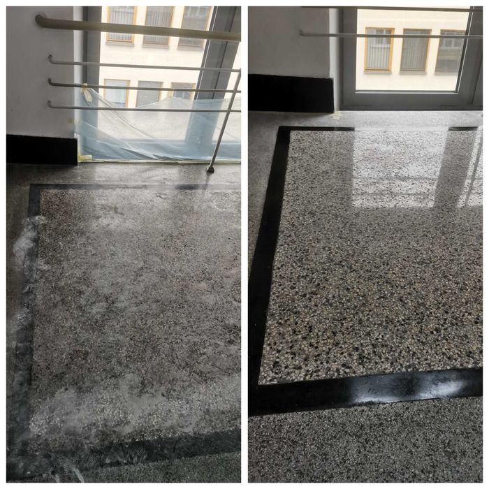 Renowacja polerowanie szlifowanie posadzek marmur, granit, lastryko.