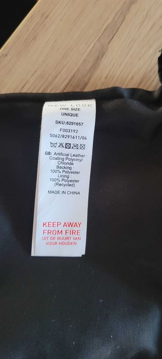 Szara torebka do ręki eco-skóra New Look