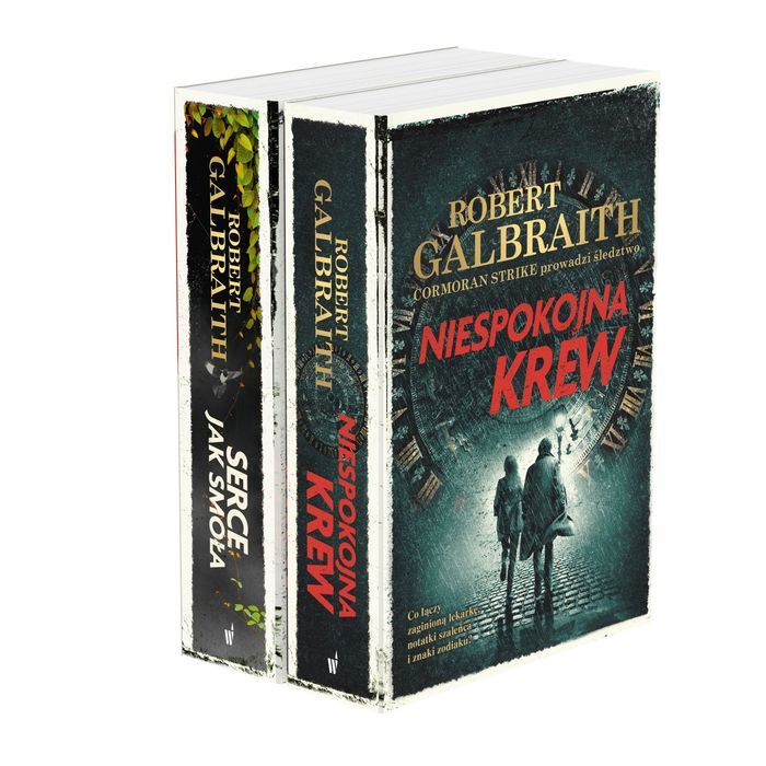 Pakiet Niespokojna Krew / Serce Jak Smoła  Robert Galbraith Pseud. J.k. Rowling
