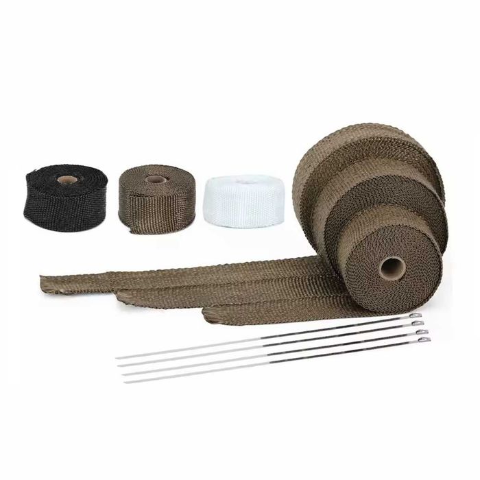 Fita térmica 50 mm x 5/10/15 metros moto escapes abraçadeiras metal
