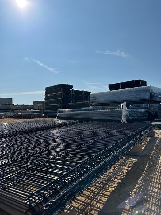 Ogrodzenie Panelowe ZESTAWY panel 3D słupek obejmy KOMPLET Transport