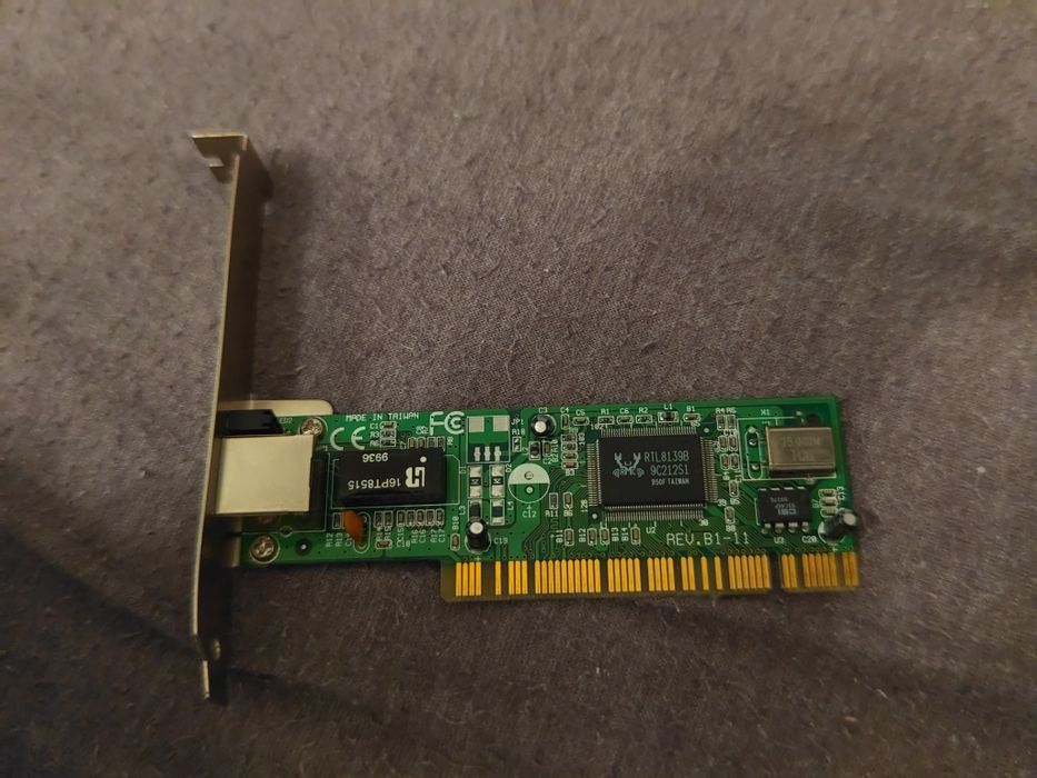 Karta ethernet do retro pc rj45