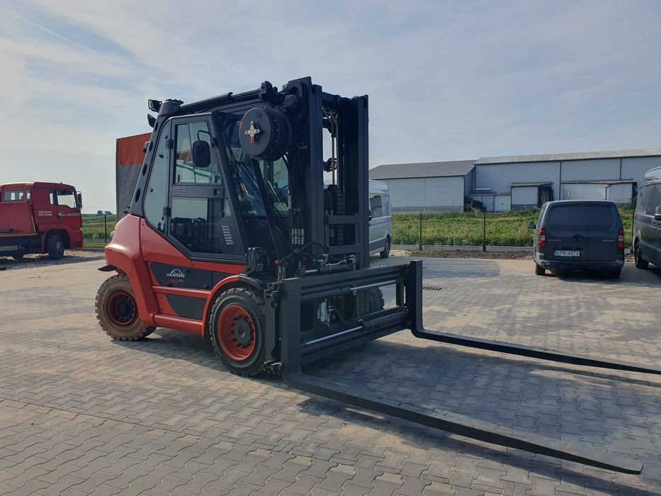 Wózek widłowy LINDE H80T Triplex LPG Chwytak Pozycjoner H70 H60 H100