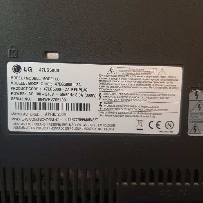 Telewizor lg 47 cali