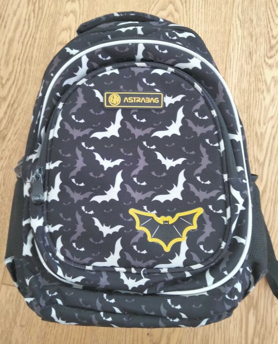 Plecak Astrabag Night bats czarny dla chłopca