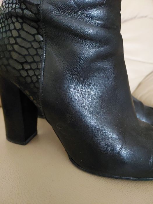 Botki skórzane w roz 39.