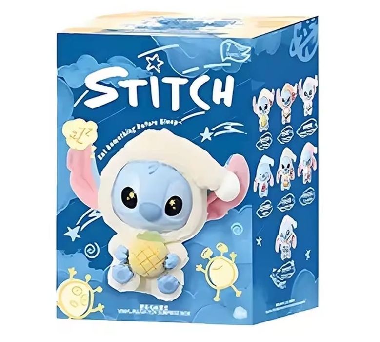 Іграшка фігурка-брелок Стіч Stitch Лабубу 15см, колір - сюрприз