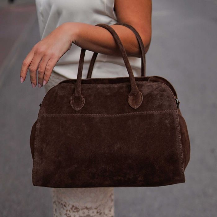 Torebka zamszowa skóra naturalna