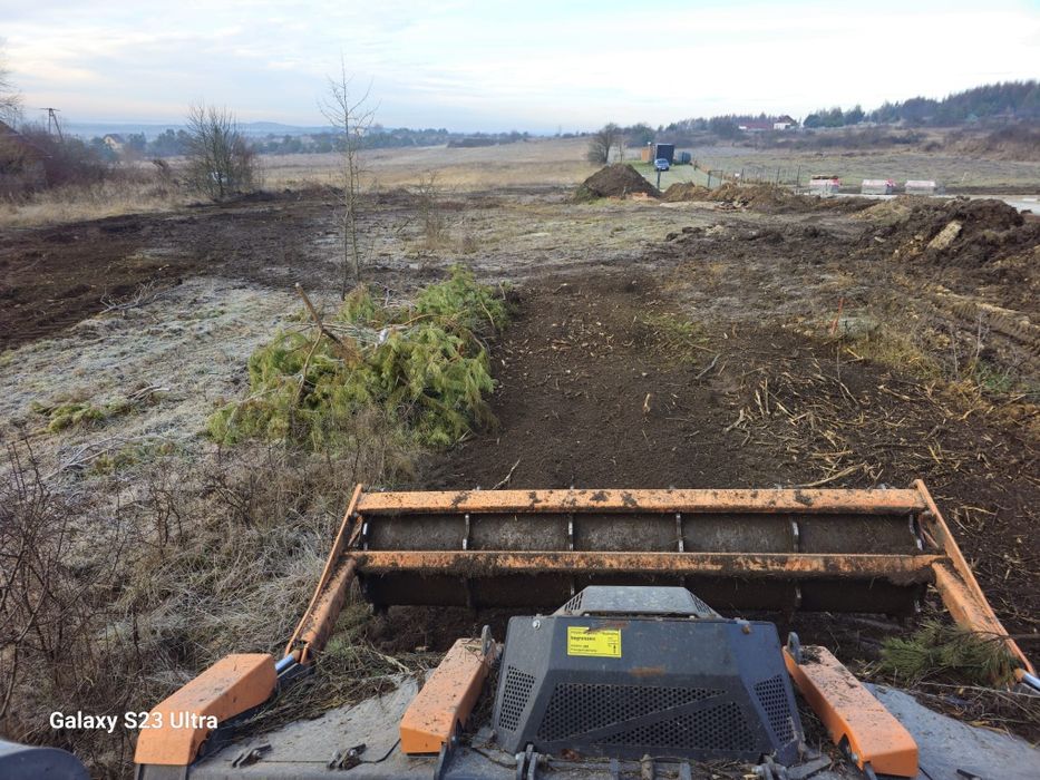 Mulczowanie wgłębne powierzchowne wycinka drzew zakrzaczeń