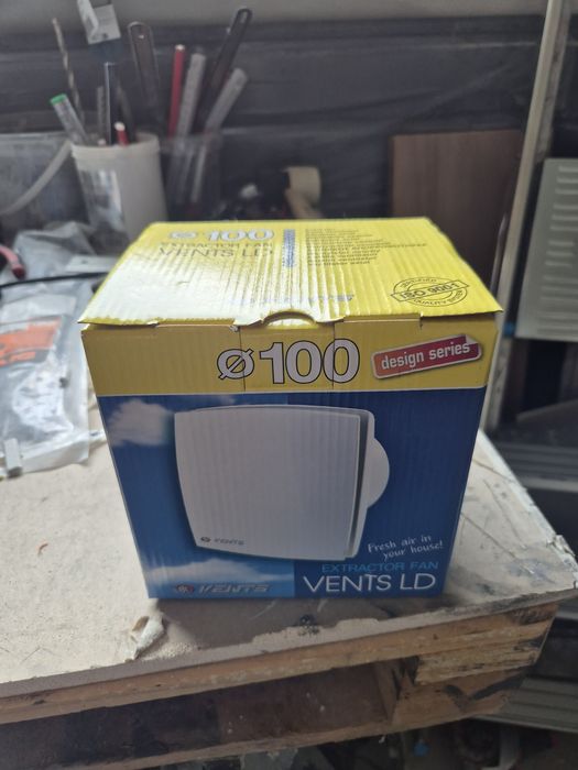 Nowy, nieużywany wentylator łazienkowy Vents 100