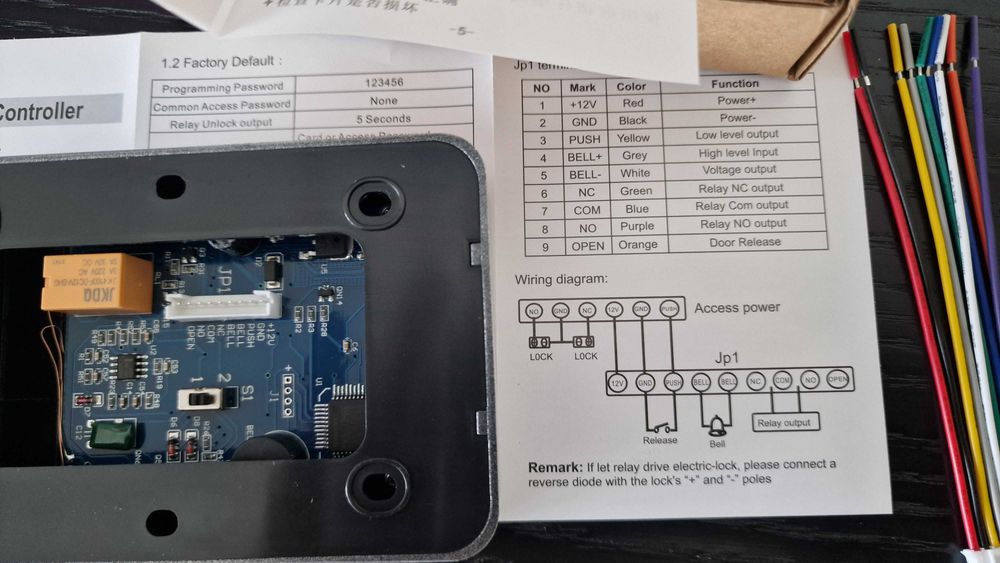 RFID Card Access Control Keypad with Code Entry for Door Unlocking AL64284364489473127
