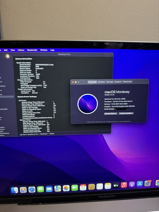 Macbook Pro 16" 2019 | 16GB | 512GB | 195 ciclos