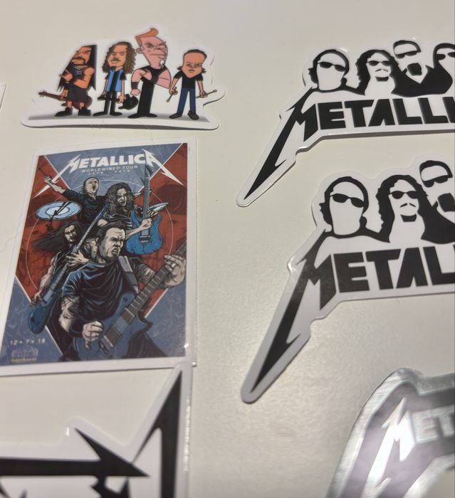 Metallica - zestaw naklejek naklejki