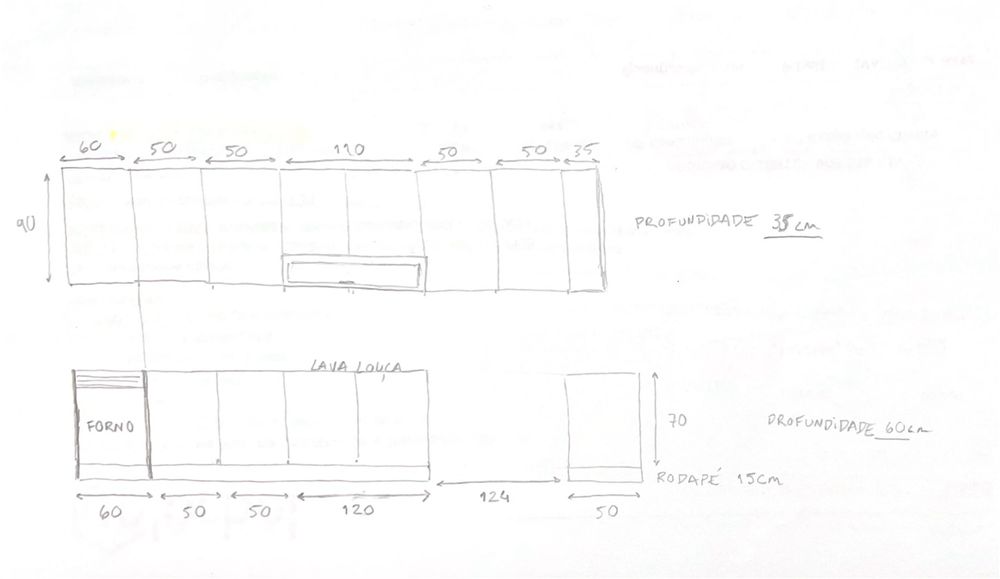 Móveis de cozinha + bancada