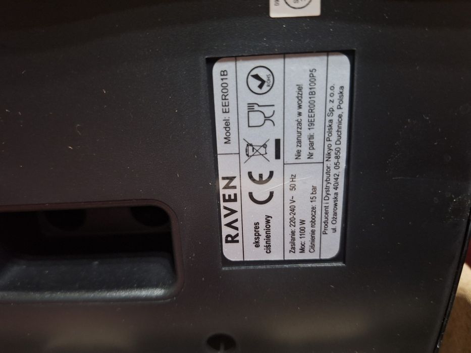 Ekspres ciśnieniowy Raven
