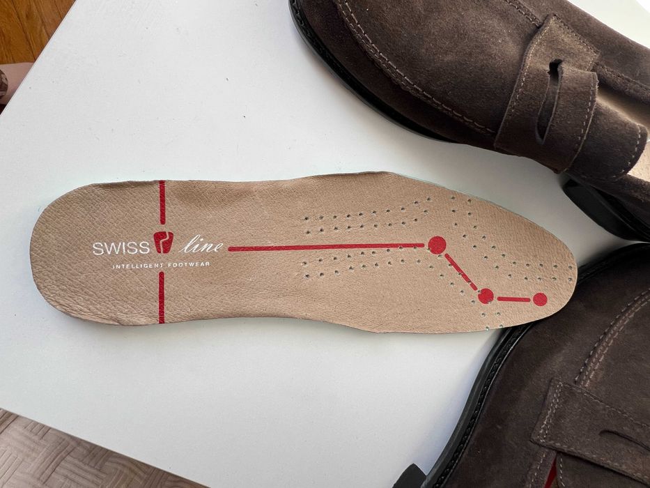 Чоловічі шоколадні замшеві лофери шкіряні туфлі шкіра лофери мокасіни