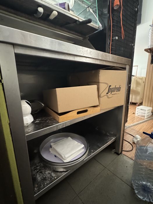 Balcão Profissional em Inox para Café / Pastelaria