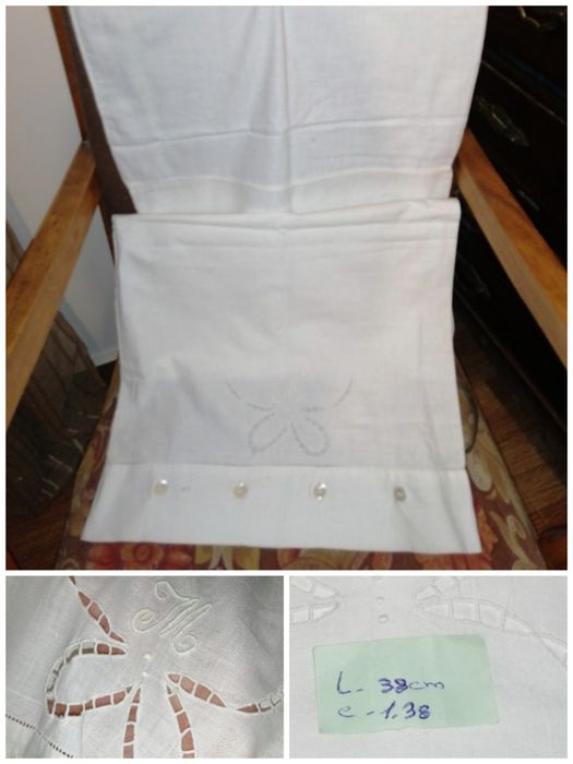 Fronhas antigas. Panos de cozinha.