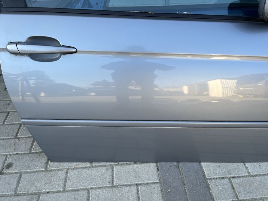 Bmw e46 compact drzwi prawe silbergrau metallic