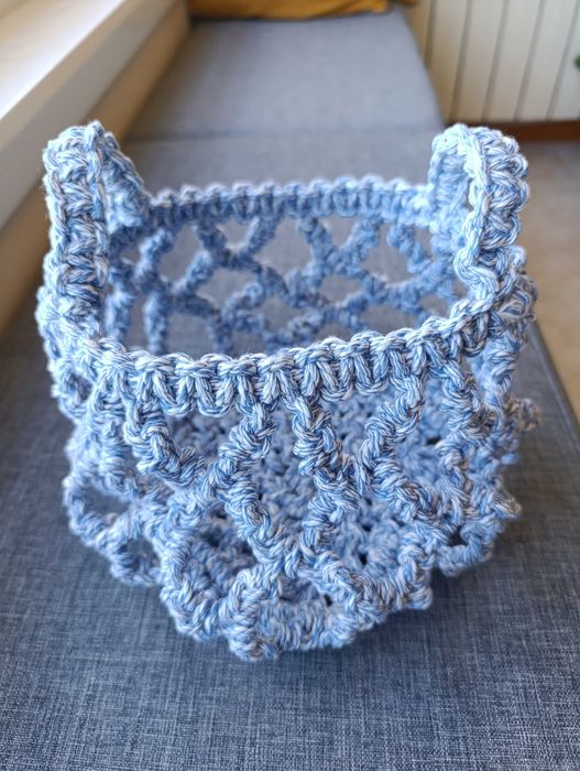 Cesto Sherazade em Macramé