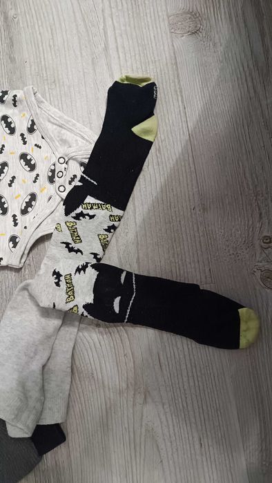Batman zestaw dla chłopca bluza body rajtuzy 74 -80