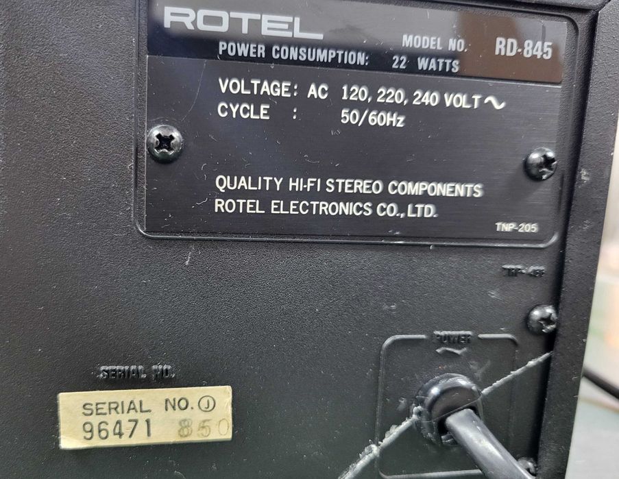 Rotel RD-845 Deck Cassetes