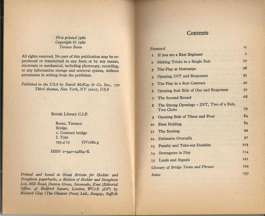 Livro Bridge em inglês