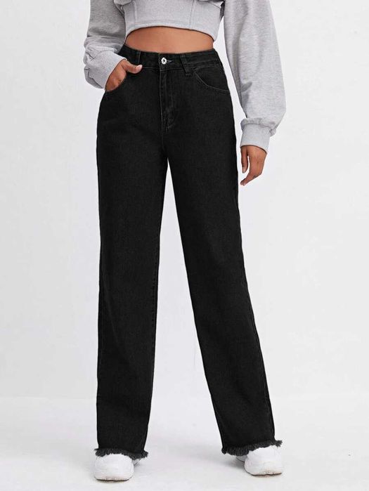SHEIN spodnie jeans czarne roz. L