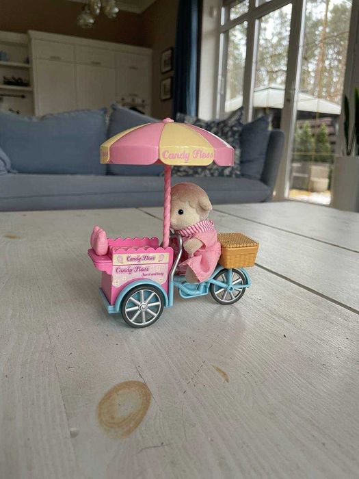 Sylvanian сильваниан Calico тележка сладкой ваты овечка магазин киоск