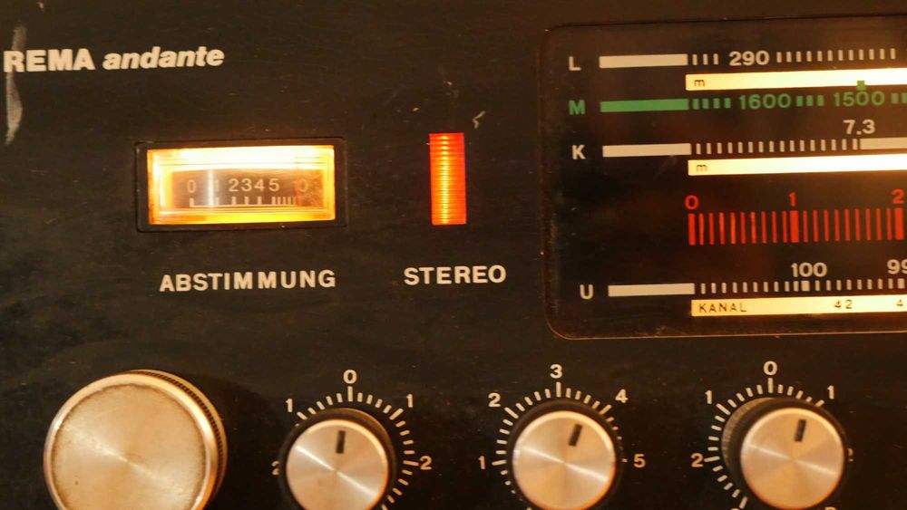 amplituner stereo Rema Andante 830 vintage PRL + głośniki
