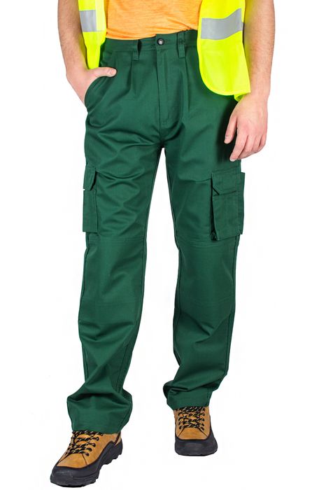 Spodnie Robocze Bhp Ochronne Z Kieszeniami W36 L34.
