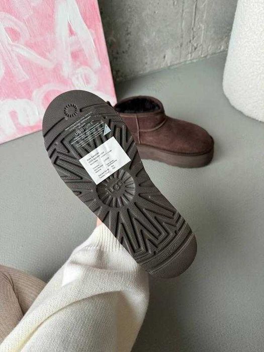 Угги/Угг/Уггі/Уги/Угі/UGG Australia Ultra Mini Platform 5 см Chocolate
