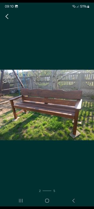 Ławka ogrodowa  solidna