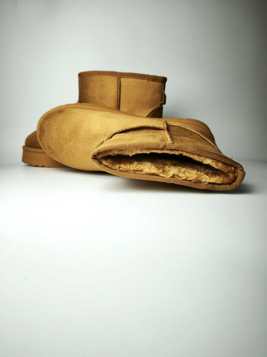 Zimowa wyprzedaż buty śniegowce botki brąz camel nowe 39