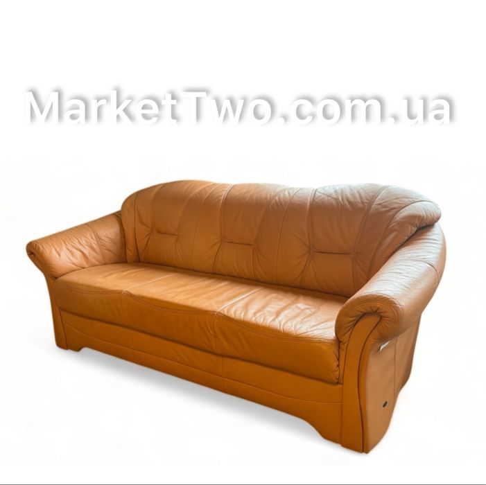 Кожаный  диван трехместный  «Naturia» Long Life! из Германии! (190703)