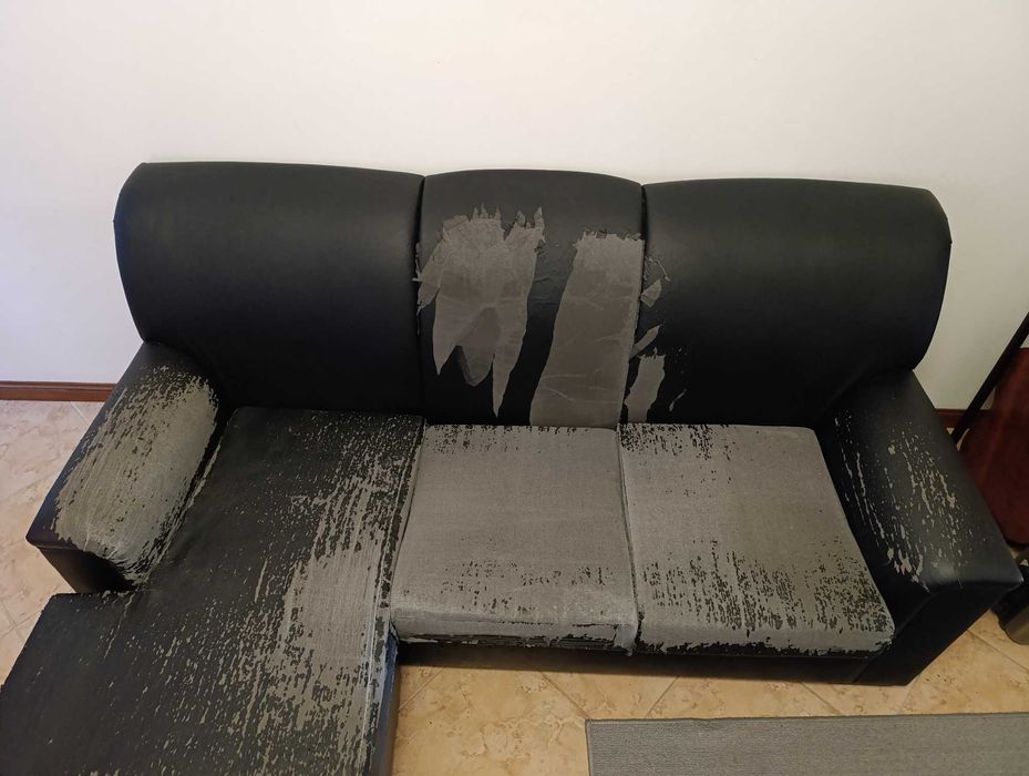 Sofá chaise longue 3 lugares