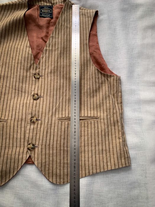 Kamizelka męska w paski na wesele klasyczna man vintage unikatowa