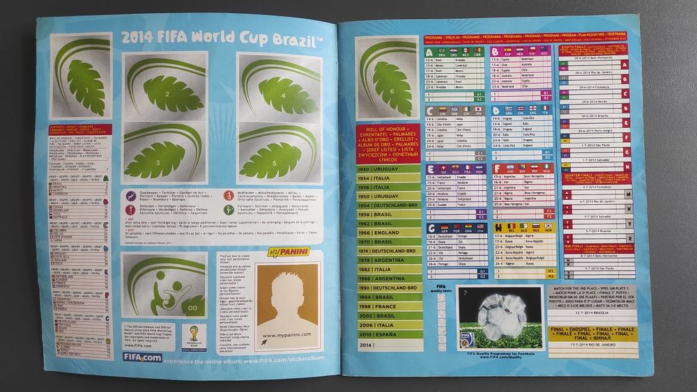 Альбом Panini FIFA World Cup Brasil 2014 Чемпионат мира футбол стикеры наклейки наліпки