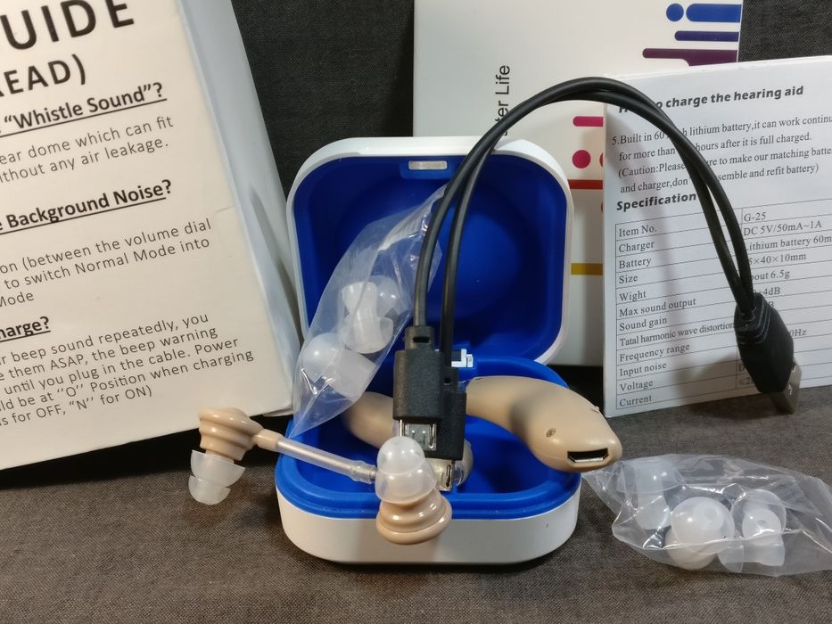 Слуховой аппарат, Слуховий апарат, Перезаряджуваний підсилювач слуху