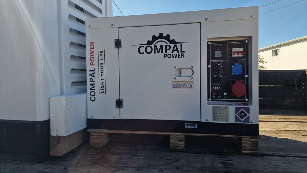 Gerador compal de 11 kva a diesel novo trifasico e monofasica
