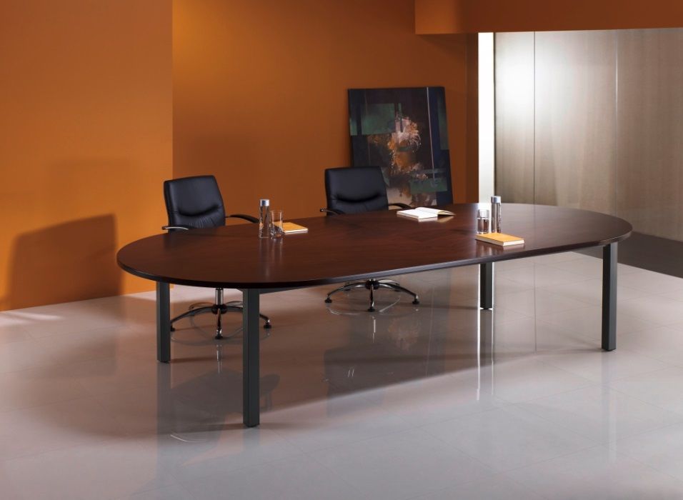 Mesa reta 1800x800x750mm estrutura cinza com tampo melamina Nova