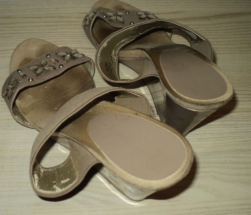 Buty na koturnie roz. 37,5 Anne Klein