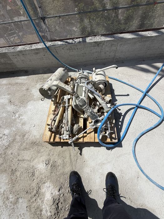 Maquina de reboco projetado c/ assecorios