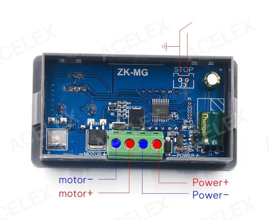 ШИМ контроллер скорости двигателя постоянного тока. DC 5-30 V, ZK-MG