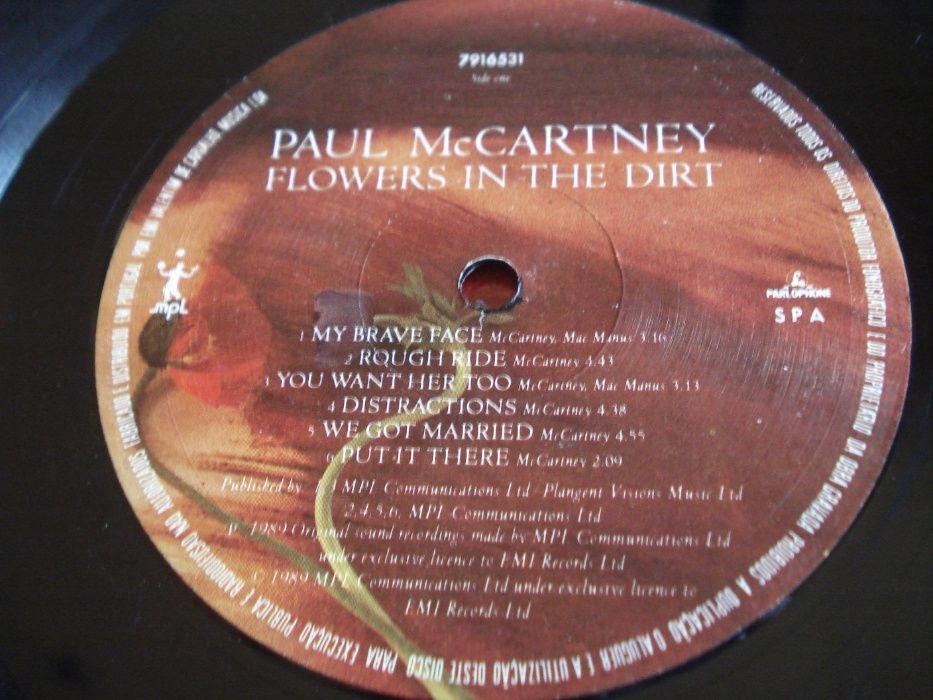 Paul Mccartney "flowers in the dirt" Vinil, LP, Álbum de 1989
