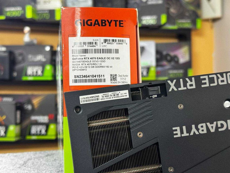 Відеокарта Nvidia RTX 4070 Eagle OC V2 12G | Б/В (Ідеал) | Гарантія 12 міс